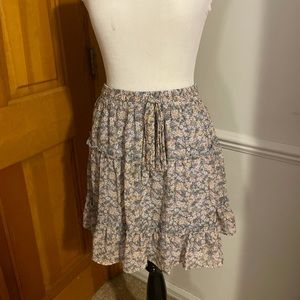 floral skirt!!